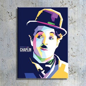 Anonim İllüstrasyon Charlie Chaplin Kanvas Tablo TBL1159TBL1159a
