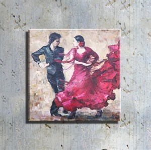 Tango Danscıları Yağlı Boya Redrodüksiyon Kanvas Tablo TBL1257TBL1257a